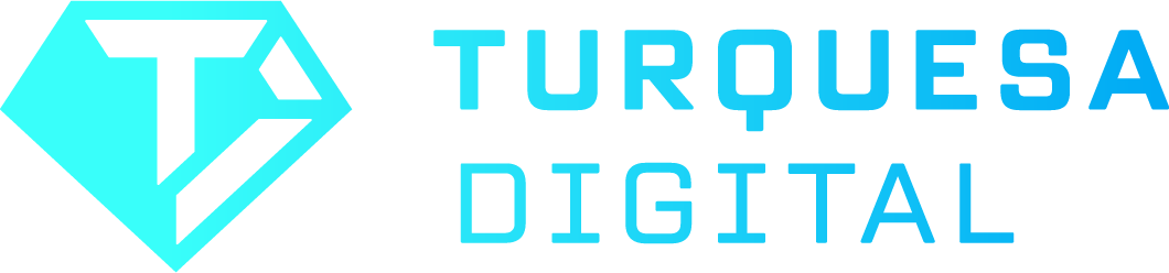 Logo de agencia de marketing digital Turquesa